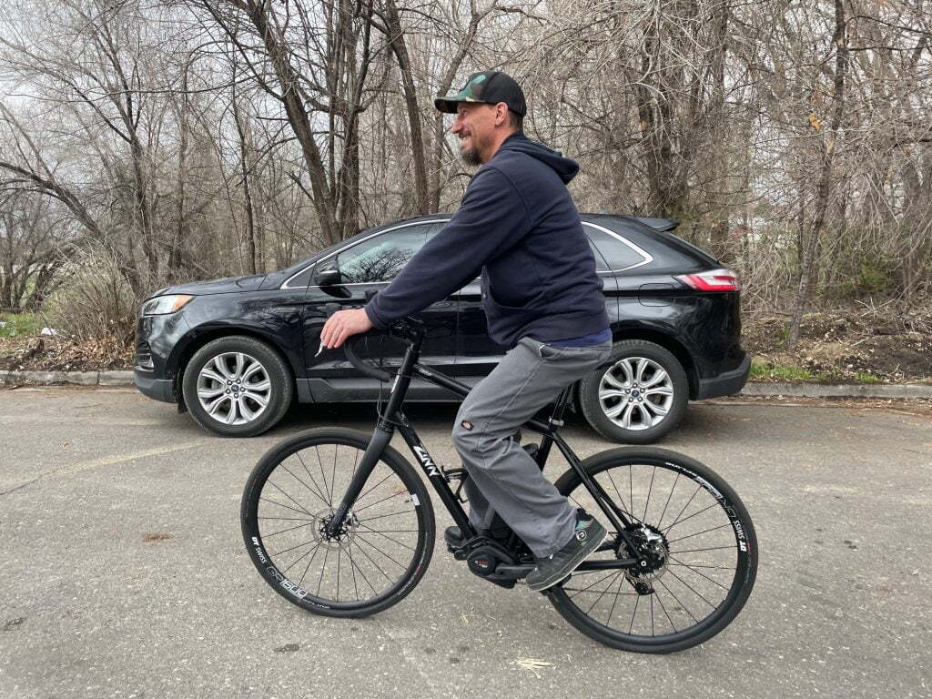 Upright riding position