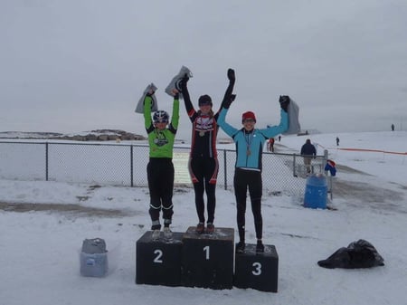 emily zinn win's saturday's snowy 'cross race
