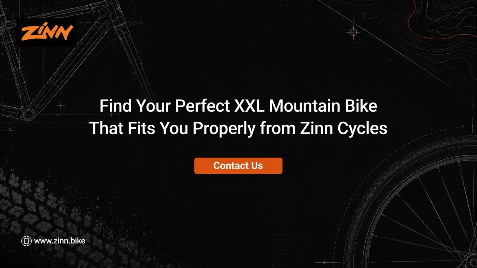Zinn Cycles XXL mountain bike built for a tall rider